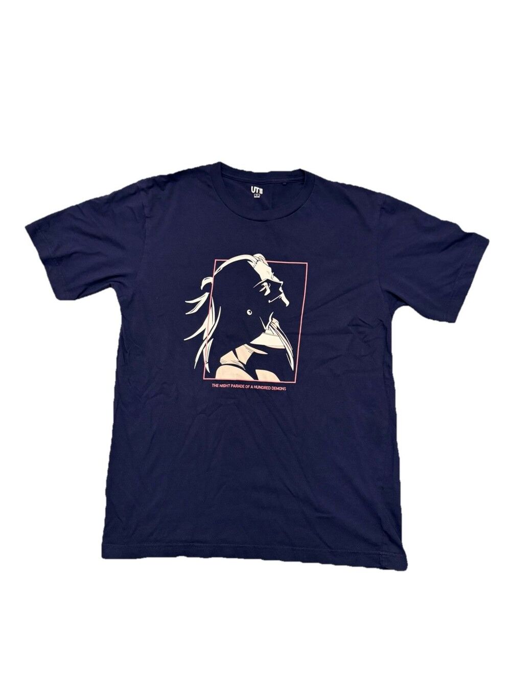 Uniqlo x Jujutsu Kaisen Suguru Geto Anime T-shirt The Night Parade Size S Navy